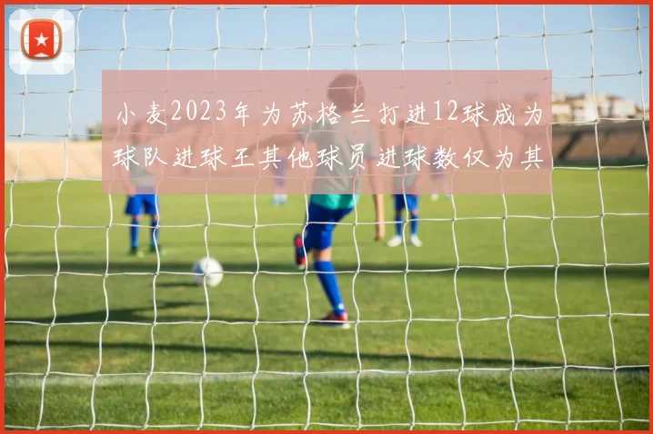 小麦2023年为苏格兰打进12球成为球队进球王其他球员进球数仅为其一半
